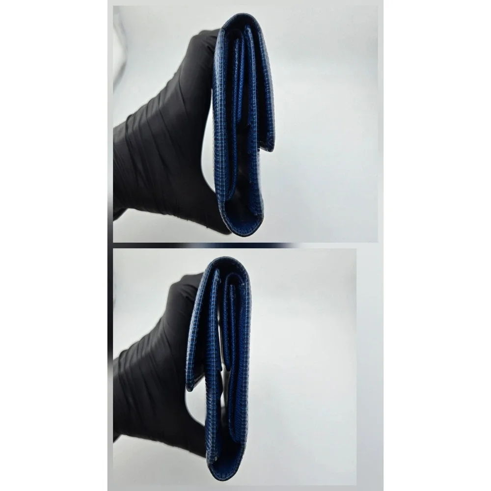 Louis Vuitton Toledo Blue Epi Leather Portefeuille International Wallet CA0939